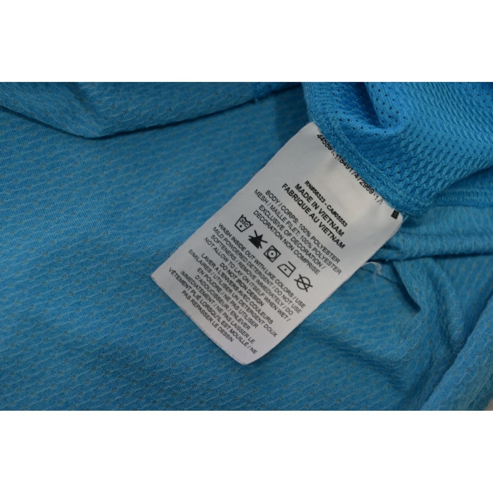 Nike Running Gym Shirt Mens XXL Blue Dri-FIT Short Sleeve Mesh Reflective EUC - Picture 8 of 11